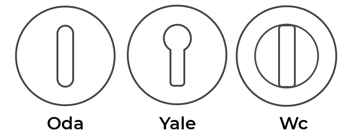 Nobel Meridyen Mat Siyah Kare Rozetli Dış ( Yale ) Kapı Kolu Online Hırdavat