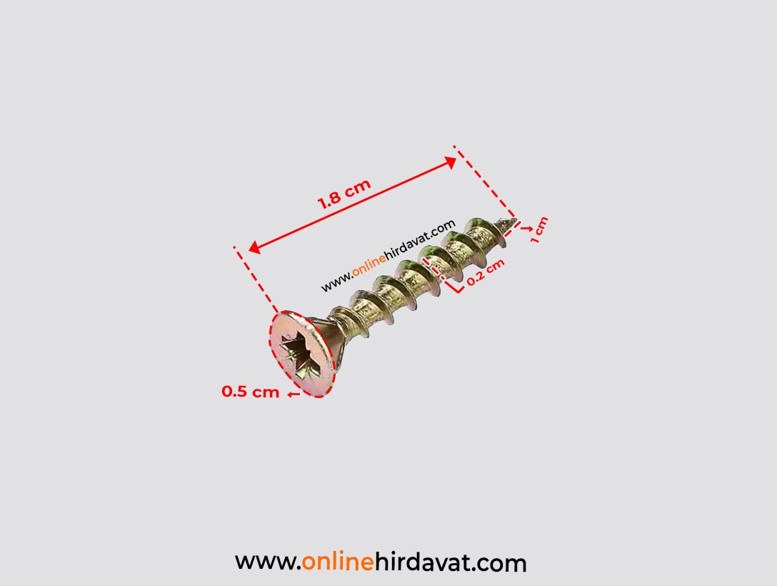 Çetin 3.5 X 18 Yıldız Sunta Vidası Sarı 100