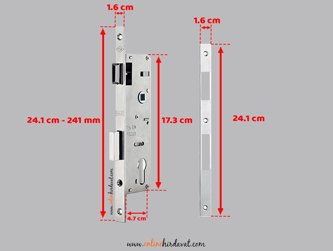 Kale Kilit 153 P 35 mm Silindirli PVC Kapı Kilidi