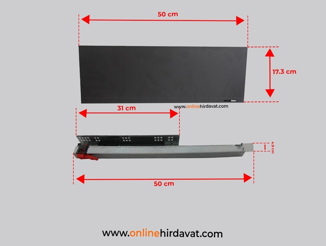 Samet Smart Flow Antrasit Ray Geniş Yanak 144 mmx50 cm