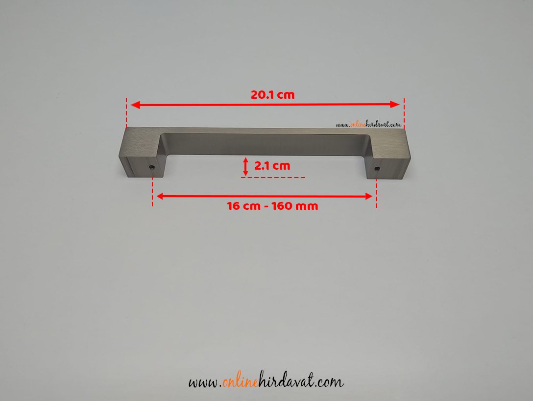 System 6576 NB Mat Nikel Saten Mobilya Kulp 160 mm 